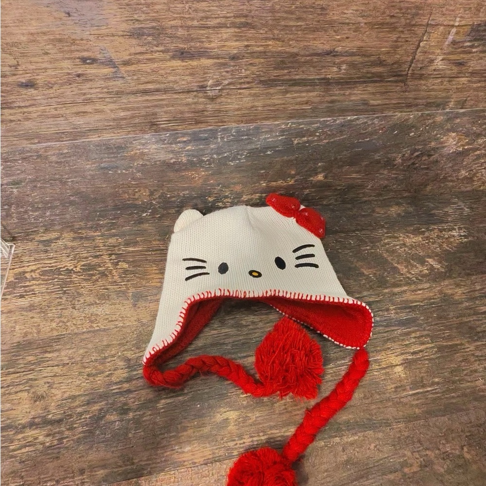 Hello Kitty Red and White Kids Hat